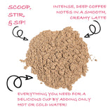 Teeccino Organic Instant French Roast Herbal Latte - 14 Servings - Creamy Oat & Coconut Latte Plus MCT Oil with a Bold, Coffee-Like Blend of Roasted