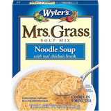 Mrs. Grass Noodle Soup Mix with Real Chicken Broth, Instant Soup Mix, Quick and Easy Meal, Cooks in 5 Minutes, 4.2 Ounce Box (Pack of 1)