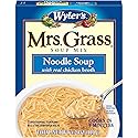 Mrs. Grass Noodle Soup Mix with Real Chicken Broth, Instant Soup Mix, Quick and Easy Meal, Cooks in 5 Minutes, 4.2 Ounce Box (Pack of 1)