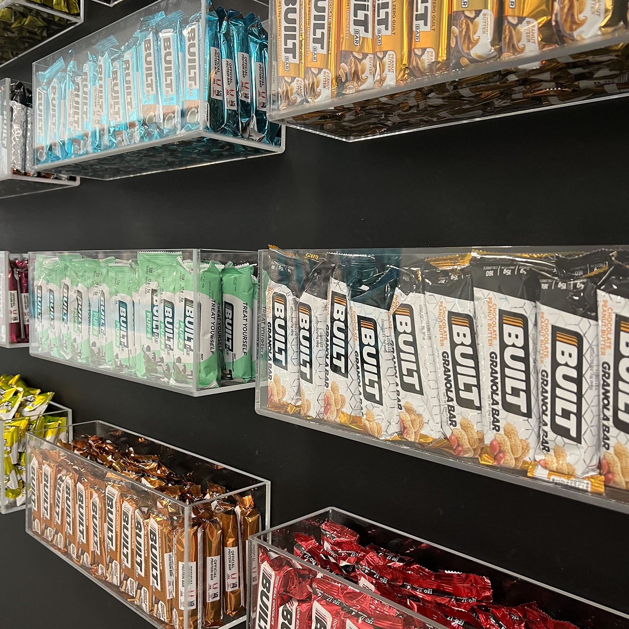 BUILT Protein Granola Bars, Peanut Butter Granola, 12 bars, Protein Snacks, 15g of Protein, Collagen, Chocolate Protein Bar with only 150 calories