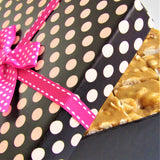 Gourmet Valentines Peanut Brittle Gift Box - by It's Delish | Mothers Day Gift | Handmade Old-Fashioned Style | Beautiful & Delicious Square Cut