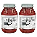 Amish Pie Filling and Topping - TWO 32 Oz Jars (Strawberry Rhubarb NSA)