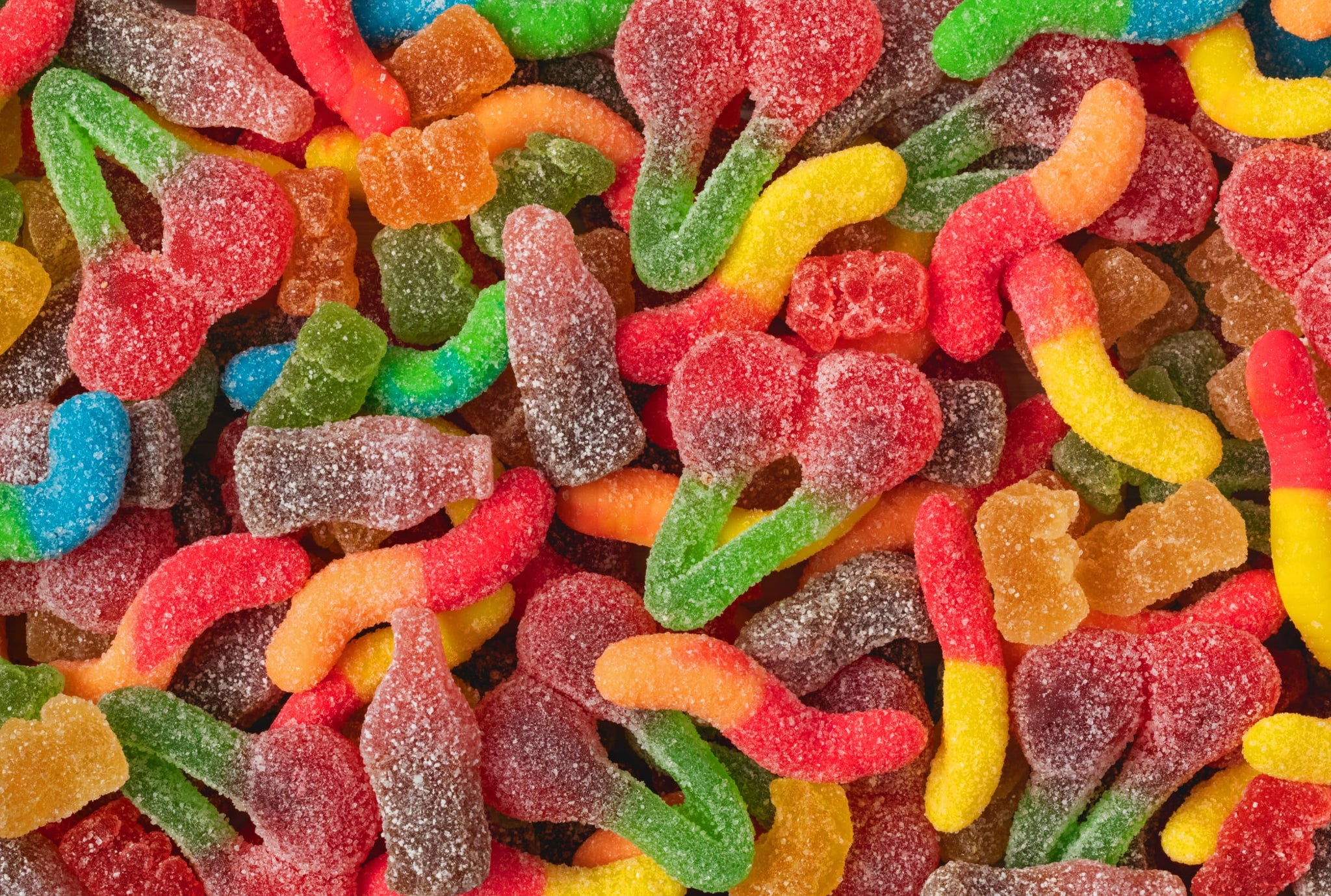 Nuts com Sour Splash Gummy Mix - Assorted Sour Gummy Candy Mix with Bears, Cherry Cola Bottles, Mini Neon Worms & Twin Cherries - Tangy Sweet & Sour