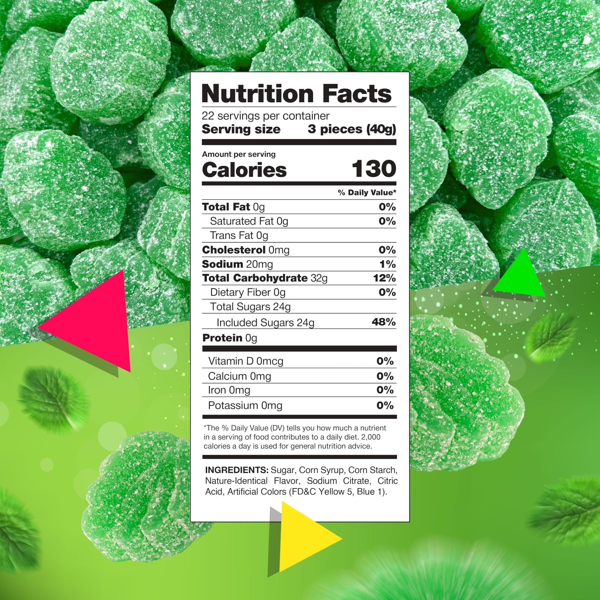 Spearmint Leaves | 2 Pound Bag | Jelly Candy | Soft Refreshing Sweets