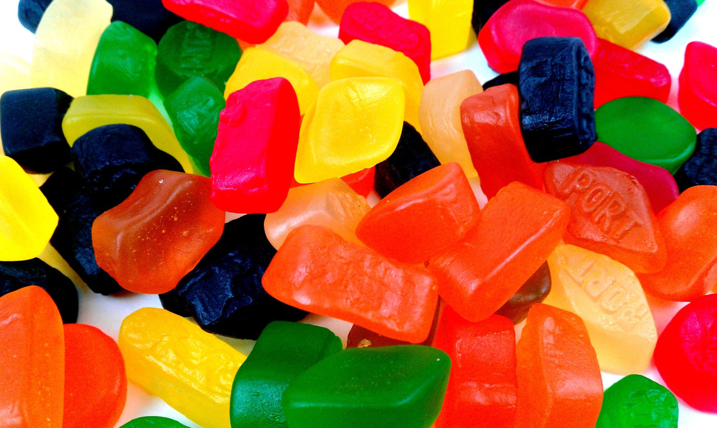 Gustaf's Wine Gums, 2.2 lb Bag in a BlackTie Box