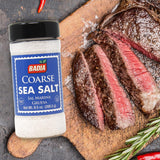 Badia Coarse Sea Salt, 9.5 oz - Natural Crystal Salt for Cooking, Grilling & Everyday Enhancement