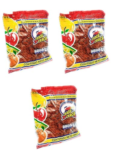 Chaca-Chaca Tamarindo De Frutas Sal Y Chile Tamarind Mexican Candy Trocitos Pack of 3