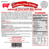 Jamaican Style Patties, Unbaked (Spicy Beef, 2 Cases)