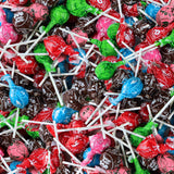 Fun Flavor Assorted Toot-sie Lollipops Bulk, Filled Chocolate Tootsy Roll Pops with Bright Fruity Flavors, by Queen City Candy Cave (1 Pound)