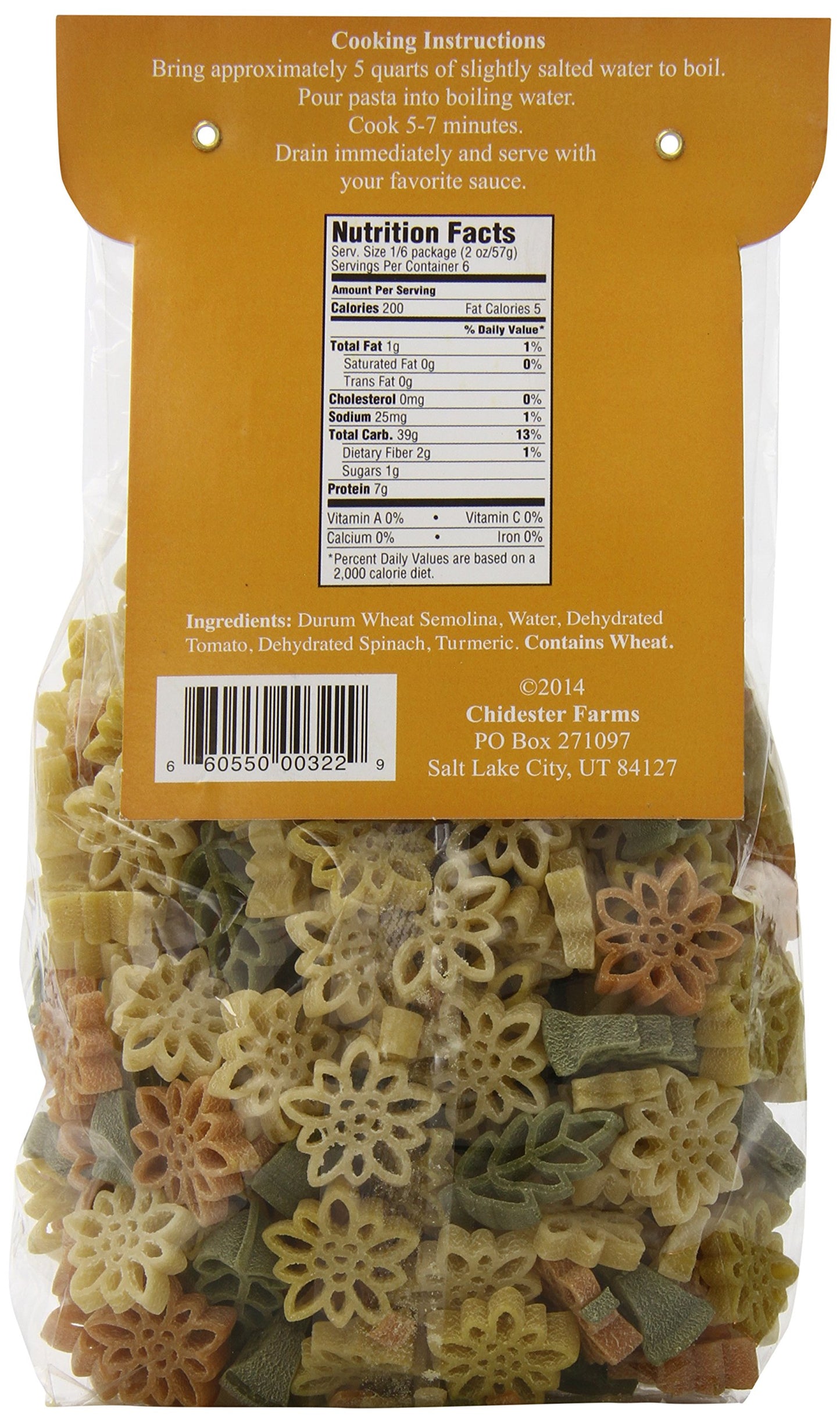 Chidester Farms Sunflower Novelty Shape Pasta, 12 Ounce