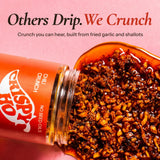 CRISPY HO OG Chili Crunch - Premium Chili Crisp, No Seed Oils, Avocado Oil, Crunchy Garlic & Shallots - Spicy, Savory, Umami - Vegan, Gluten Free, No