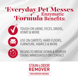 Nature’s Miracle P-96965 Stain and Odor Remover Dog, Odor Control Formula, Lavender Scent,32 oz