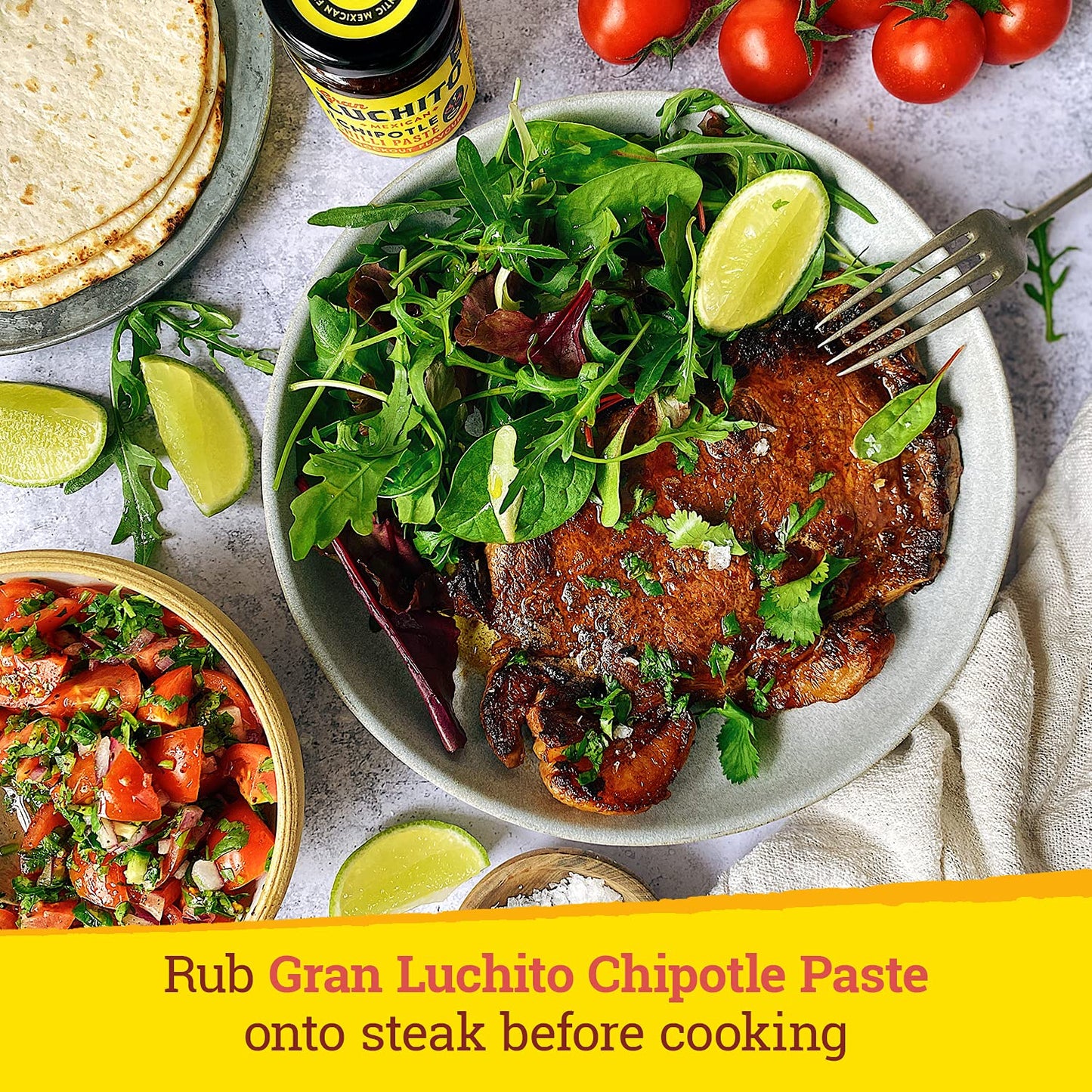 Gran Luchito Mexican Chipotle Chili Paste 3.5oz | Handmade in Mexico | Super Smoky Chipotle Sauce with A Medium to High Heat | All Natural