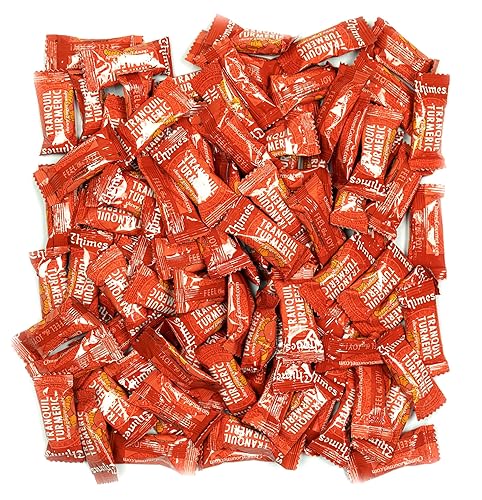 Chimes Tranquil Turmeric Adaptogen Ginger Chews Candy 1-Pound Bag - (With Ashwagandha, Reishi and Turmeric with Curcumin)