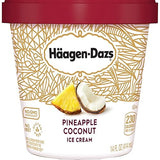 Haagen-Dazs, Pineapple Coconut Ice Cream, 14 oz (Frozen)