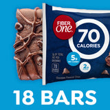 Fiber One 70 Calorie Brownies, Chocolate Fudge Snack Bars, Mega Pack, 18 Ct, 16 oz