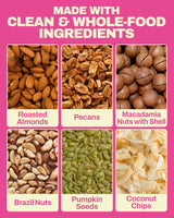 SteadyCrunch Keto Power Mixed Nuts - Sugar Free & Non-GMO, High Protein Snack Packs - Pecans, Macadamia, Almonds & Brazil Nuts Trail Mix - Low Carb