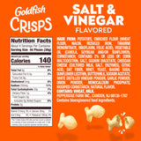 Goldfish Crisps Salt & Vinegar Baked Chip Crackers, 4.8 Oz Bag