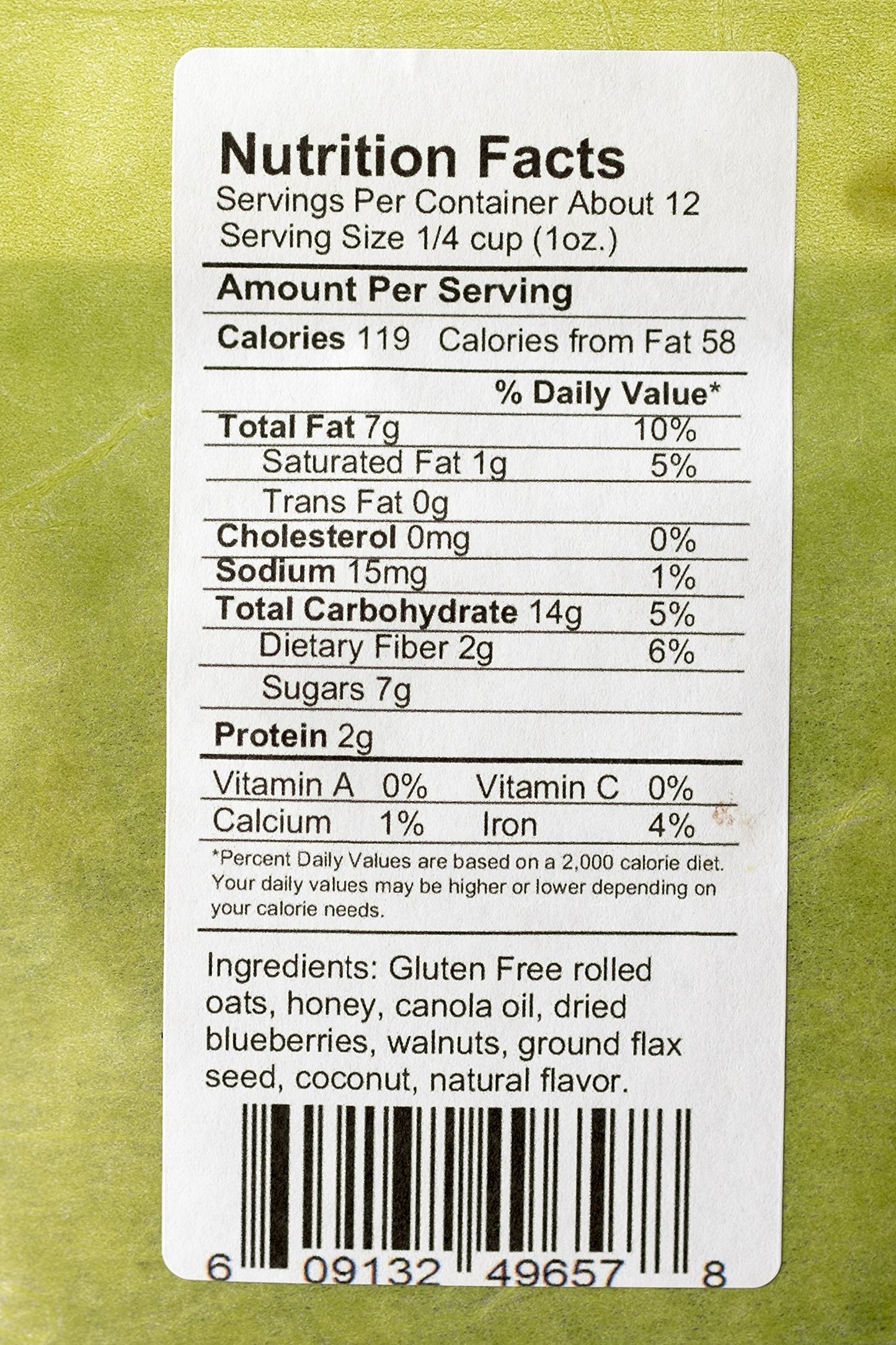 O'Brien's Own Gourmet Granola (Gluten Free Blueberry Muffin) 12 oz. bags, 3 count