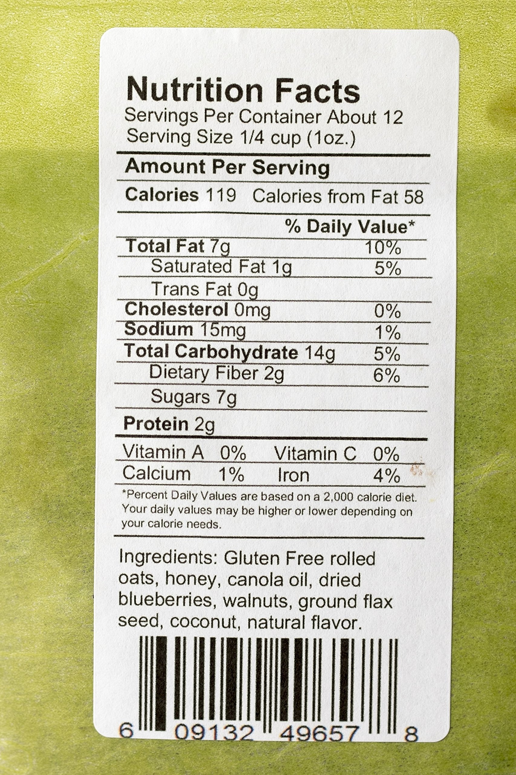 O'Brien's Own Gourmet Granola (Gluten Free Blueberry Muffin) 12 oz. bags, 3 count
