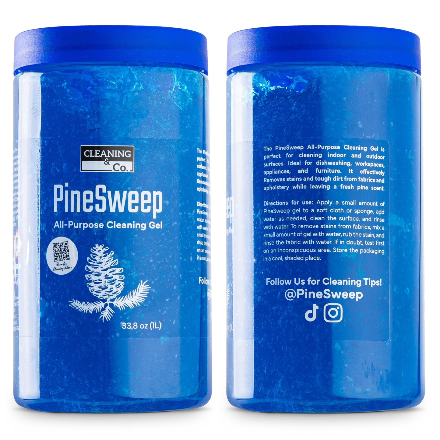 PineSweep All-Purpose Cleaning Gel with Pine Oil - Multipurpose Household Cleaner for Bathroom, Kitchen, Floors, Laundry & More, 33.8 Fl Oz