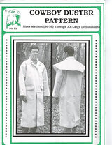 Zelikovitz Cowboy Duster Pattern: Sewing Pattern, Duster, S, M, L, XL, XXL, Brown