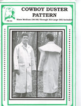 Zelikovitz Cowboy Duster Pattern: Sewing Pattern, Duster, S, M, L, XL, XXL, Brown