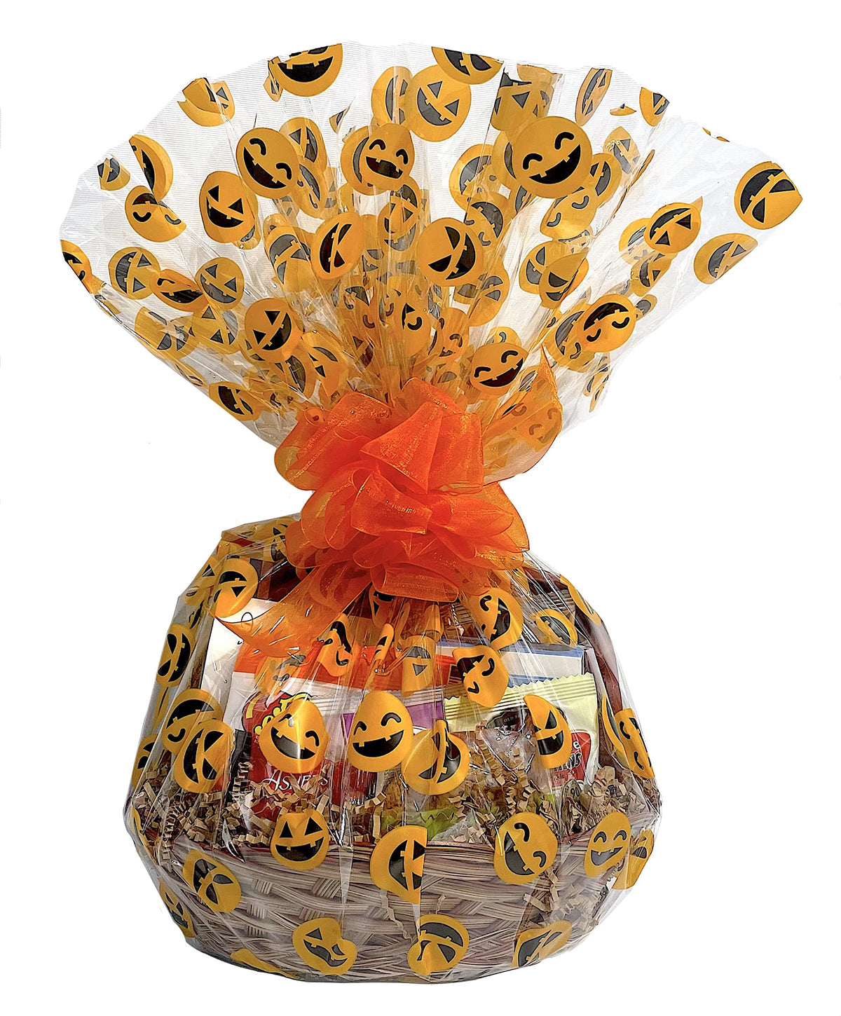 Hand-Crafted 54 Piece customizable chocolate gift basket of gourmet chocolates, cookies, and crunches. Tasty treats selected for businesses, clients