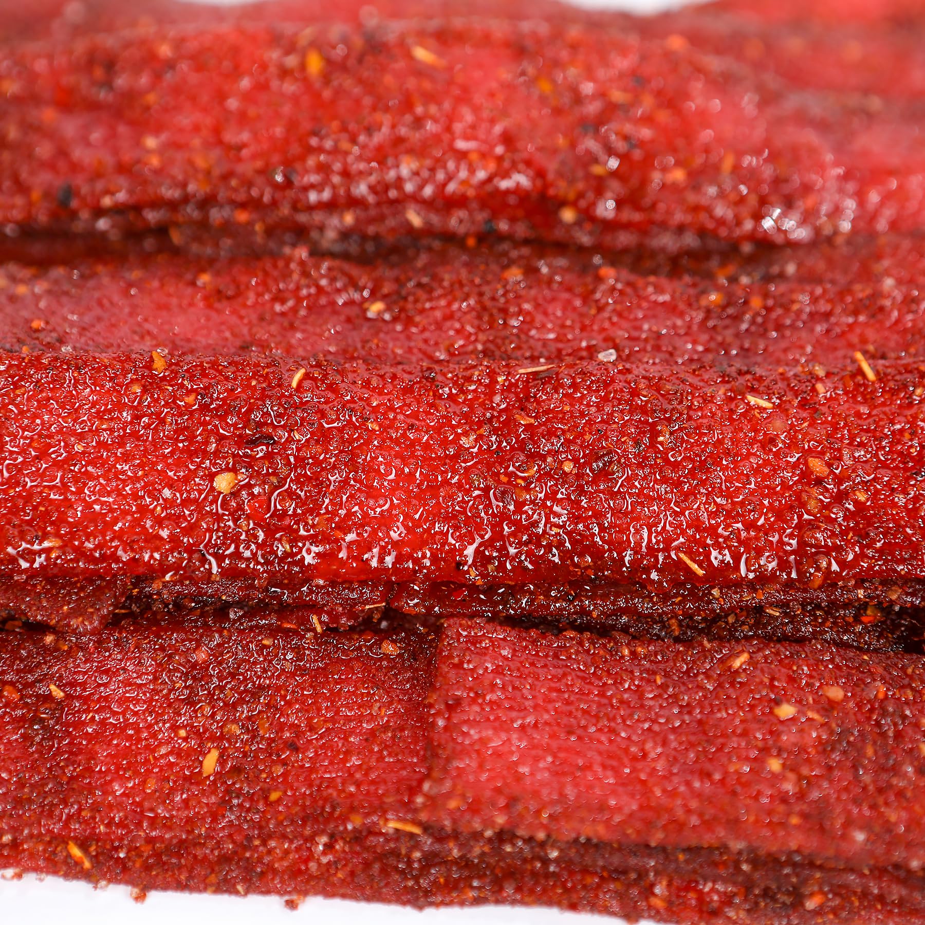 Velvet Sales, Spicy Sweet and Sour Gummy Belts 1 pound, Resealable Bags, (Strawberry)