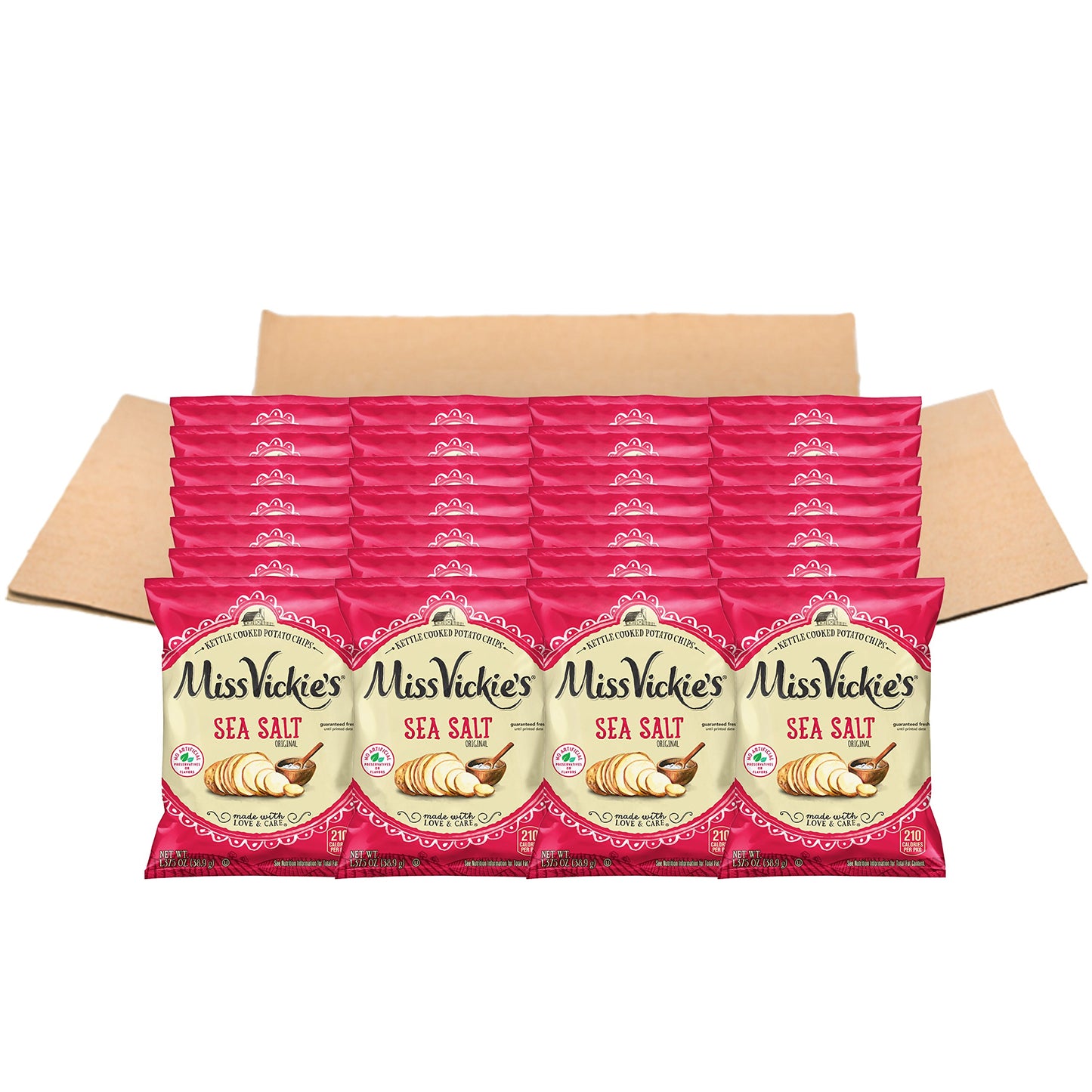 Miss Vickie's Flavored Potato Chips, Original, 28 Count,Packaging may Vary
