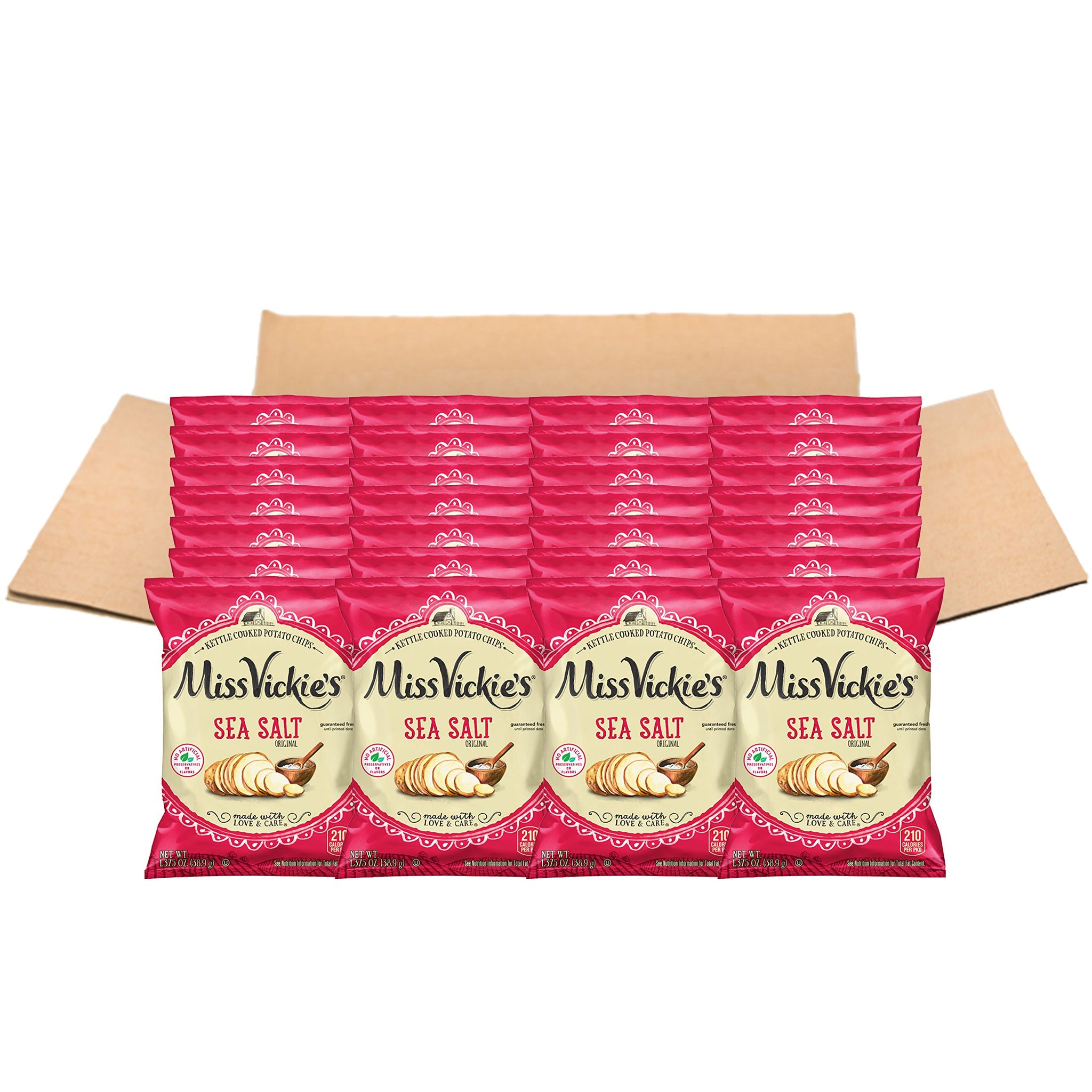 Miss Vickie's Flavored Potato Chips, Original, 28 Count,Packaging may Vary
