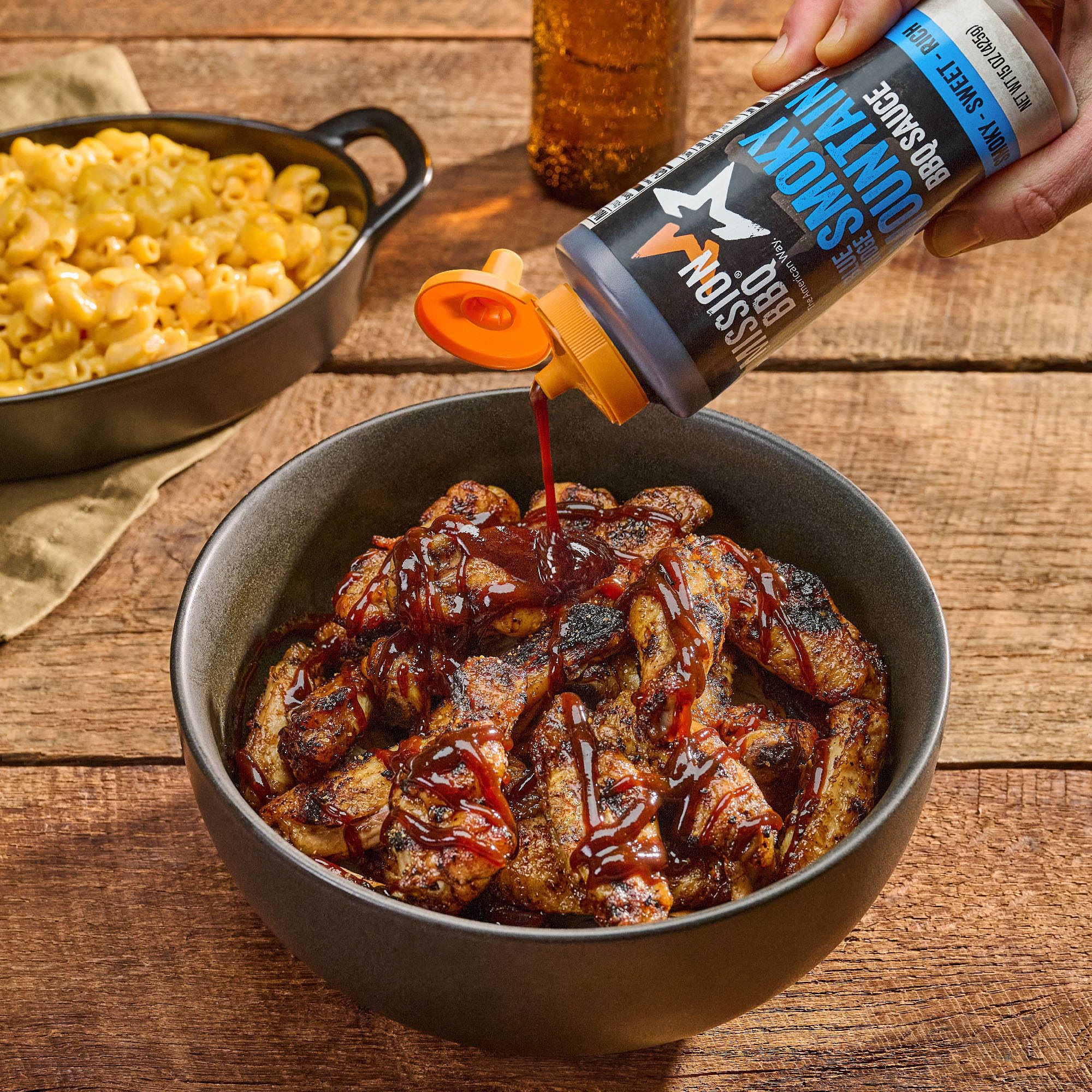 MISSION BBQ BBQ Sauce, Blue Ridge Smoky Mountain, A Rich Barbecue Sauce That Is Perfect For Adding A Smoky, Sweet Flavor to Chicken, Pulled Pork
