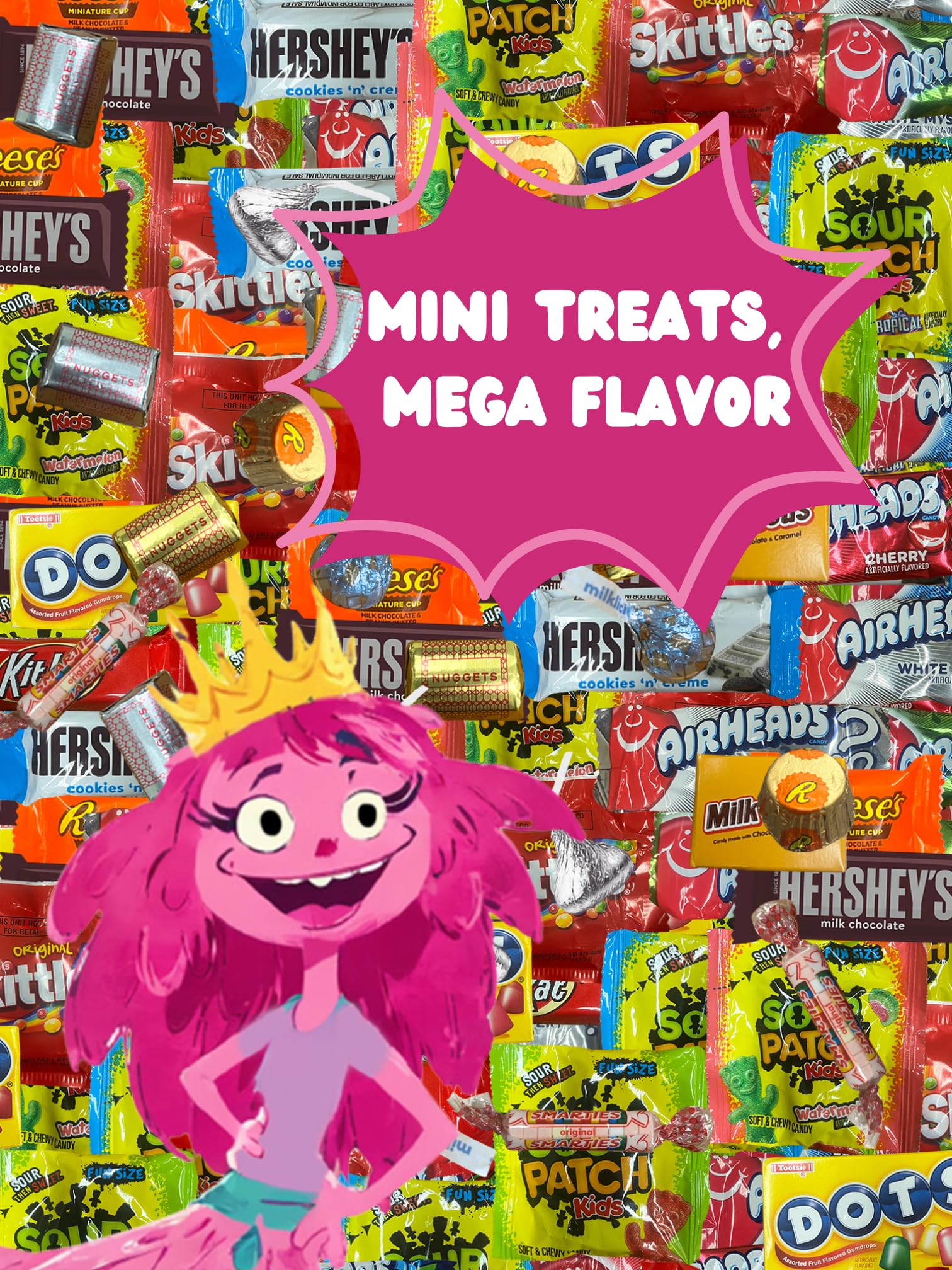 Chocolate and Candy Variety Pack - 10 LB Assorted Chocolate Candy Bulk - Bulk Bag Mix - Individually Wrapped - Chocolates - Variety Bag - July 4th