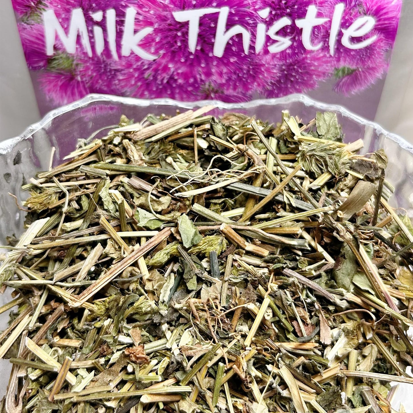 Milk Thistle Loose Tea 4oz (112g), Cardo Mariano Natural Wildcrafted Cardo Marin Herbal Tea for Liver, Raw, Caffeine-Free