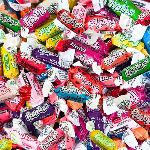 Tootsie Frooties Assorted Candy Mix (10 Fruity Flavors) - Tootsie Roll Taffies, Ultimate Fruity Variety Pack, Gluten Free, Peanut Free & Holiday Fruit