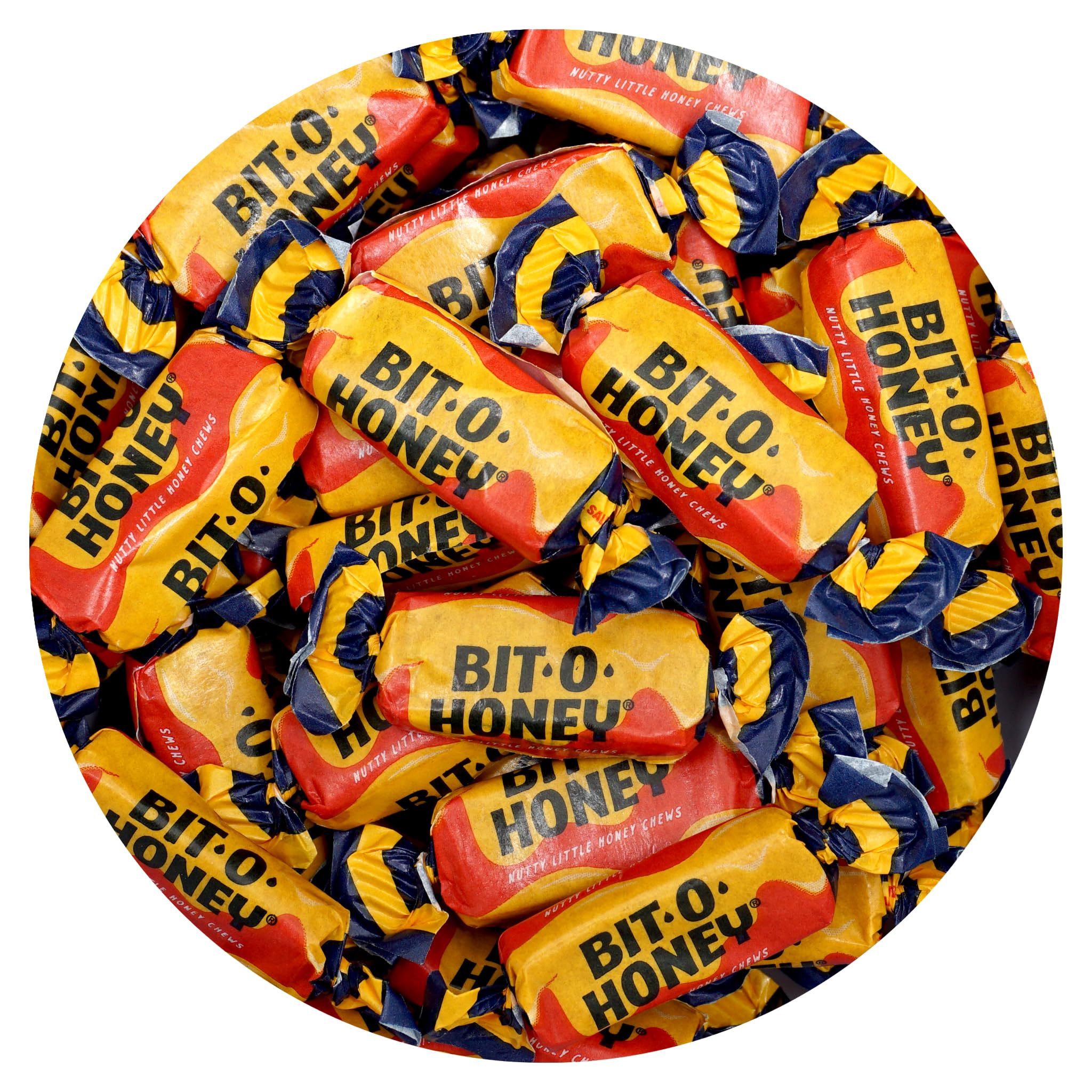 Honey Candy, 1 Pound Bag, Individually Wrapped Candy, Honey Taffy