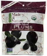 Made In Nature Organic Plums, Pitted, Dried and Unsulfured, 6-Ounce Bags (Pack of 6)