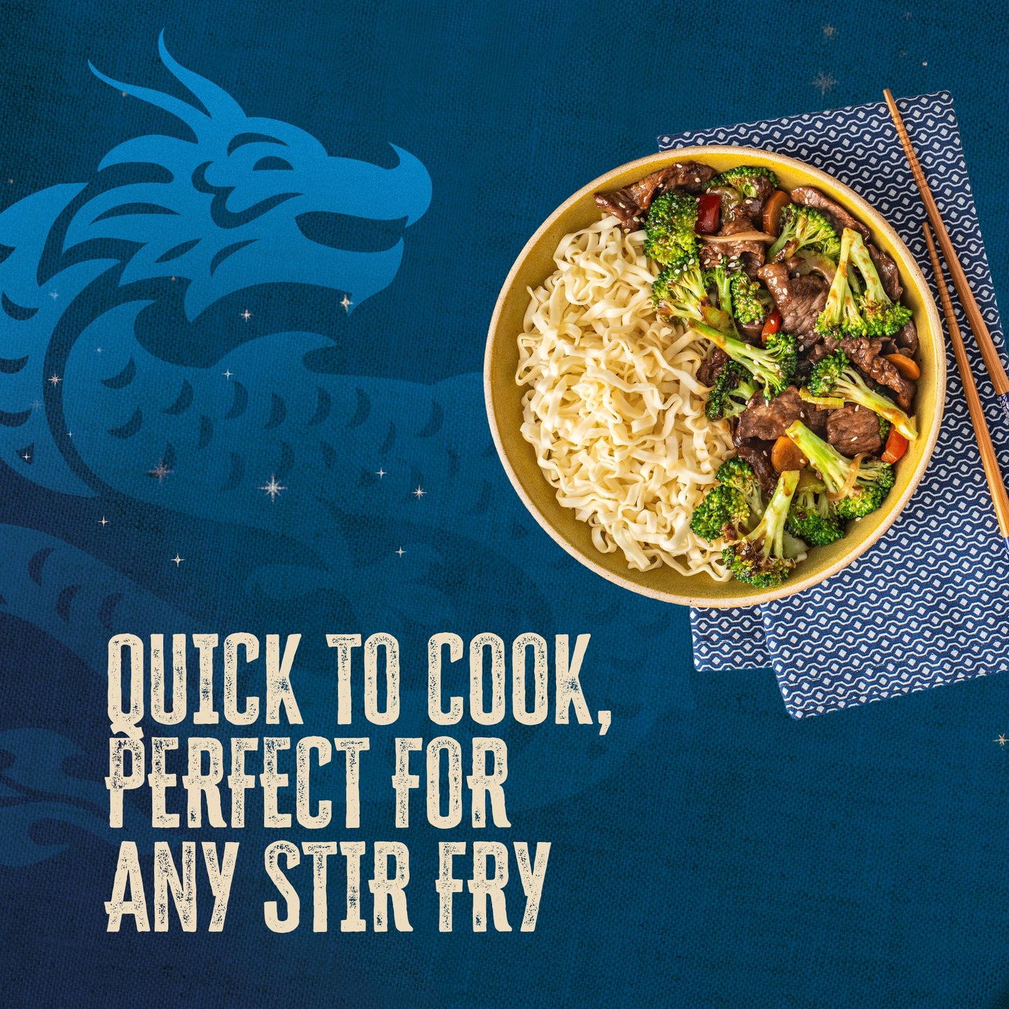 Blue Dragon Broccoli Beef Stir Fry Sauce - 3.4oz Pouch (Pack of 1) - Rich Ginger, Garlic and Toasted Sesame Based Sauce for Beef and Broccoli Dish