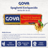 Goya Spaghetti Pasta, Pack of 2 (16 oz Bags) Enriched Durum Wheat Noodles for Classic Italian Dishes, Latin-Inspired Soups, and Everyday Family Meals