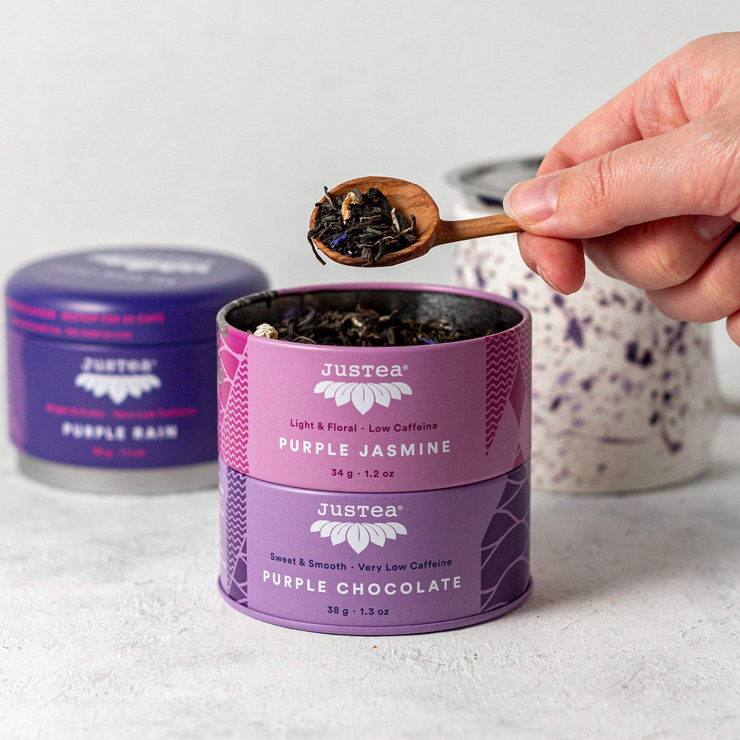 JUSTEA Purple Tea Trio, Jasmine , 102 GR