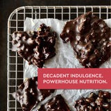 SEEDLY Organic 70% Dark Chocolate Snacking Bark with 20g Protein, 50% less sugar - Limited Edition Peppermint - Keto, Vegan Snacks, Gluten-Free, Low