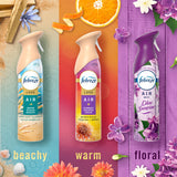 Febreze Air Mist, Air Freshener, Odor Fighting Room Spray, Deodorizer for Home Bathroom Kitchen Office Apartment, Lilac Sunrise, Warm Ocean Breeze