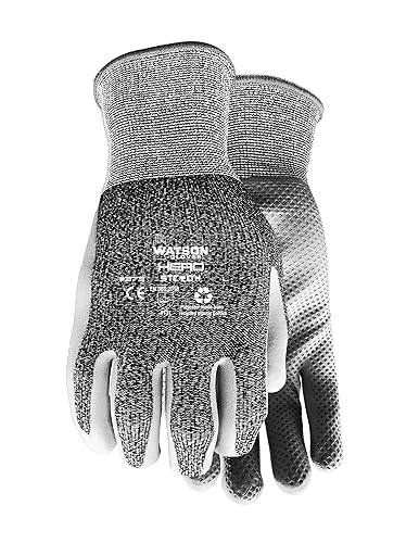 Stealth Watson Gloves Hero Sustainable Nitrile Coated Glove - Eco-Friendly, Made of Recycled Products, WasteNot Yarn (Medium)