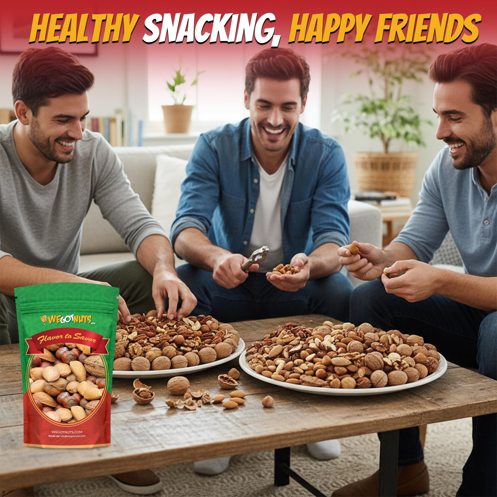 Deluxe Mixed Nuts In-Shell 5 Pounds,(80oz) | Raw and Unsalted Mixed Nuts | Fresh Snack Mix | Healthy and Delicious Nuts Mix | Kosher Friendly Mixed