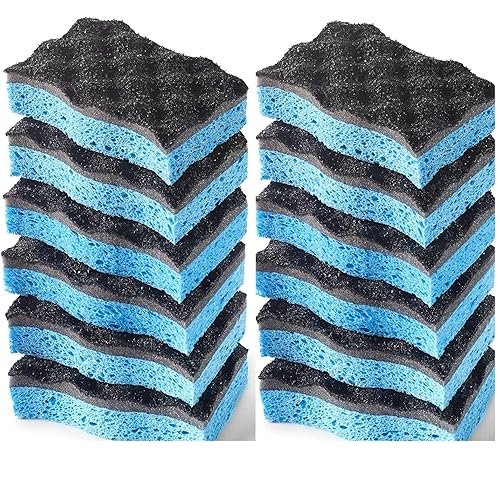 O-Cedar Scrunge Heavy-Duty Scrub Sponge | Odor-Resistant, Multi-Surface Scrubbing Sponge | Lasts 20% Longer Than Regular Sponges, 6 Count (Pack of 2)