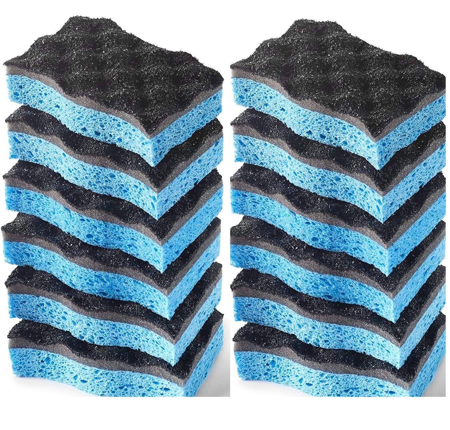 O-Cedar Scrunge Heavy-Duty Scrub Sponge | Odor-Resistant, Multi-Surface Scrubbing Sponge | Lasts 20% Longer Than Regular Sponges, 6 Count (Pack of 2)