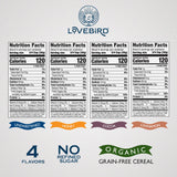 Lovebird Organic Cereal That Actually Tastes Good - 100% Real Food & Healthy Gluten Free Cereal, No Refined Sugar, Paleo, Keto Friendly Healthy Snacks