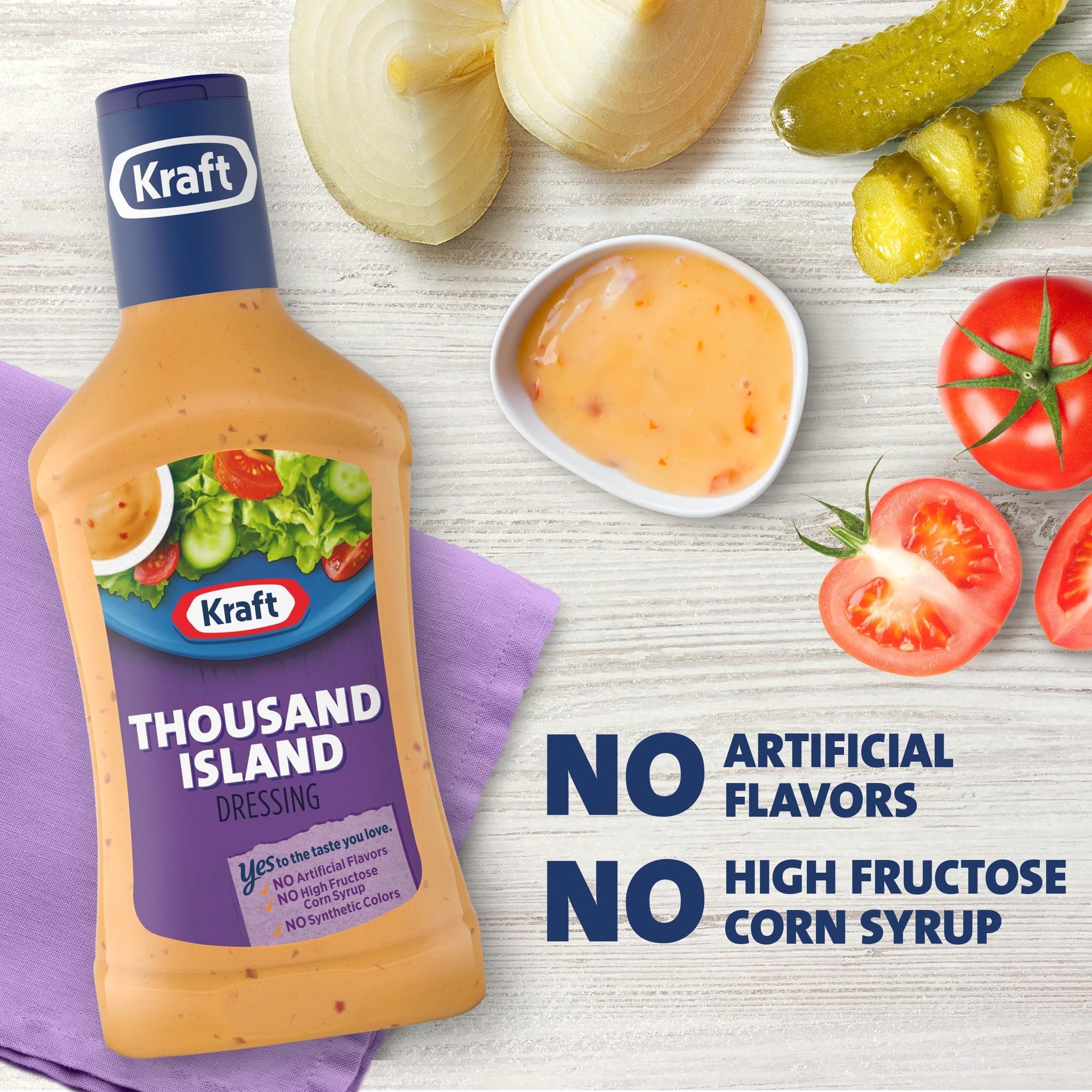 Kraft Thousand Island Salad Dressing (16 fl oz Bottle)