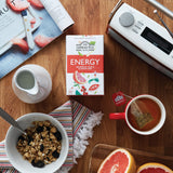 Ahmad Tea Herbal Tea, Grapefruit, Mate, Guarana Seed, & Vitamin B6 'Energy' Natural Benefits Teabags, 20 ct (Pack of 6) - Caffeinated & Sugar-Free
