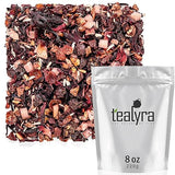 Tealyra Pina Colada Cocktail Tea - Coconut Hibiscus Fruit - Herbal & Fruity Loose Leaf - Caffeine-Free - Hot & Iced - Vitamins Rich - All Natural